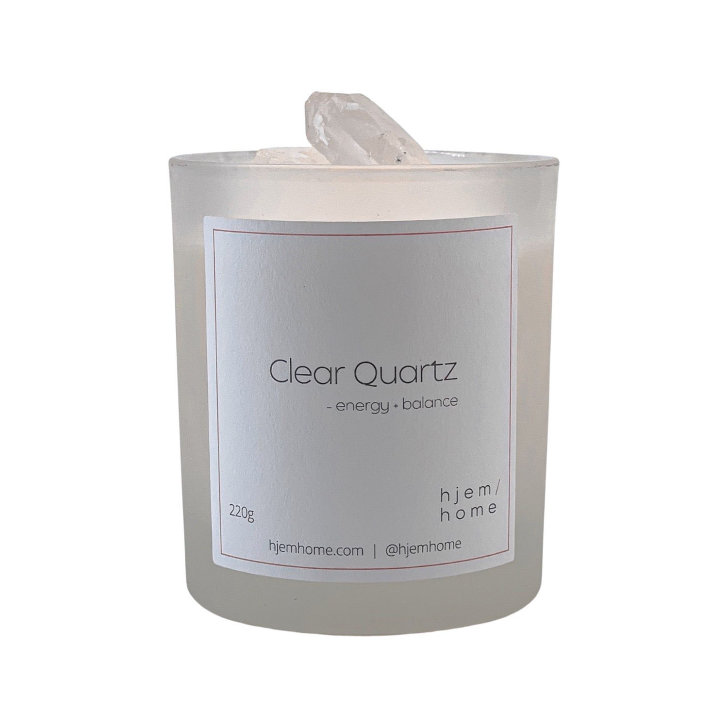 Clear Quartz Infused Candle | Manifest | Vanilla Bean + Oats