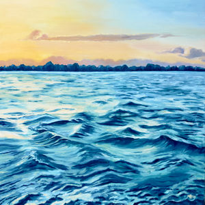 Singapore sunrise painting