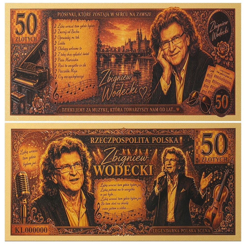 Banknot kolekcjonerski "Zbigniew Wodecki"