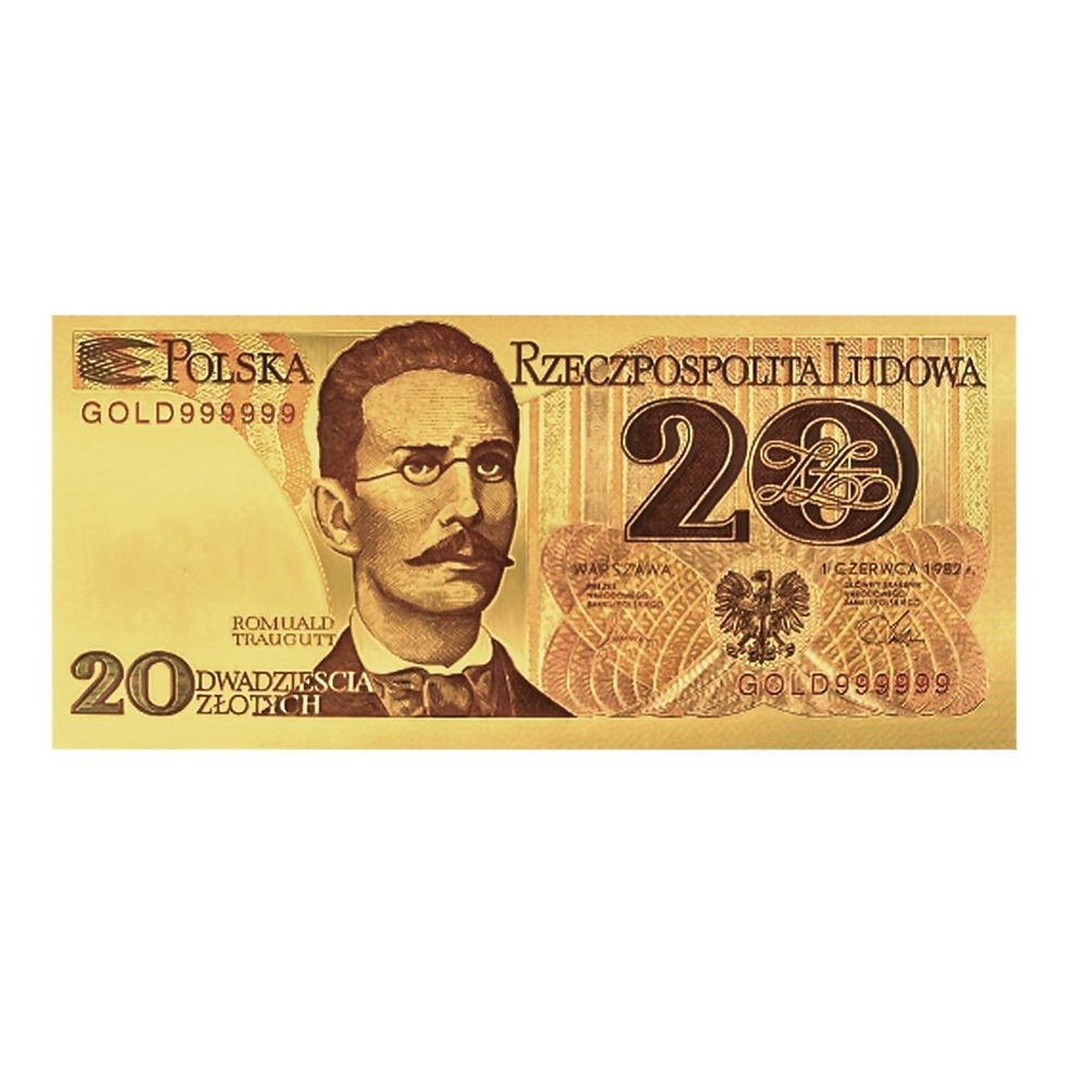 Miniatura: Drugi banknot kolekcjonerski  "20 zł Romualda Traugutta".