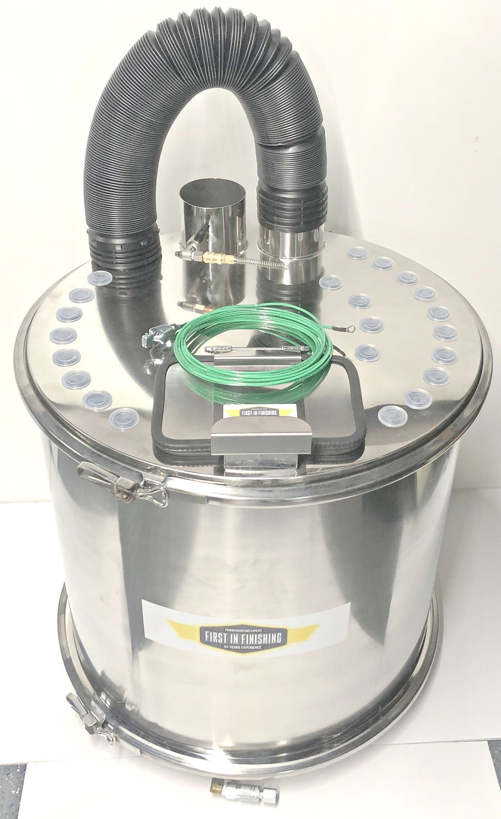 150lb Powder Hopper | First In Finishing | PH150