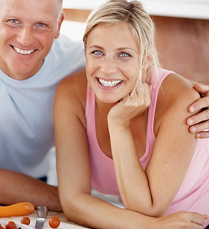 Happy Couple in Kitchen