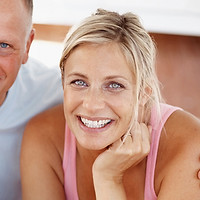 Happy Couple in Kitchen
