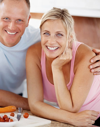 Happy Couple in Kitchen