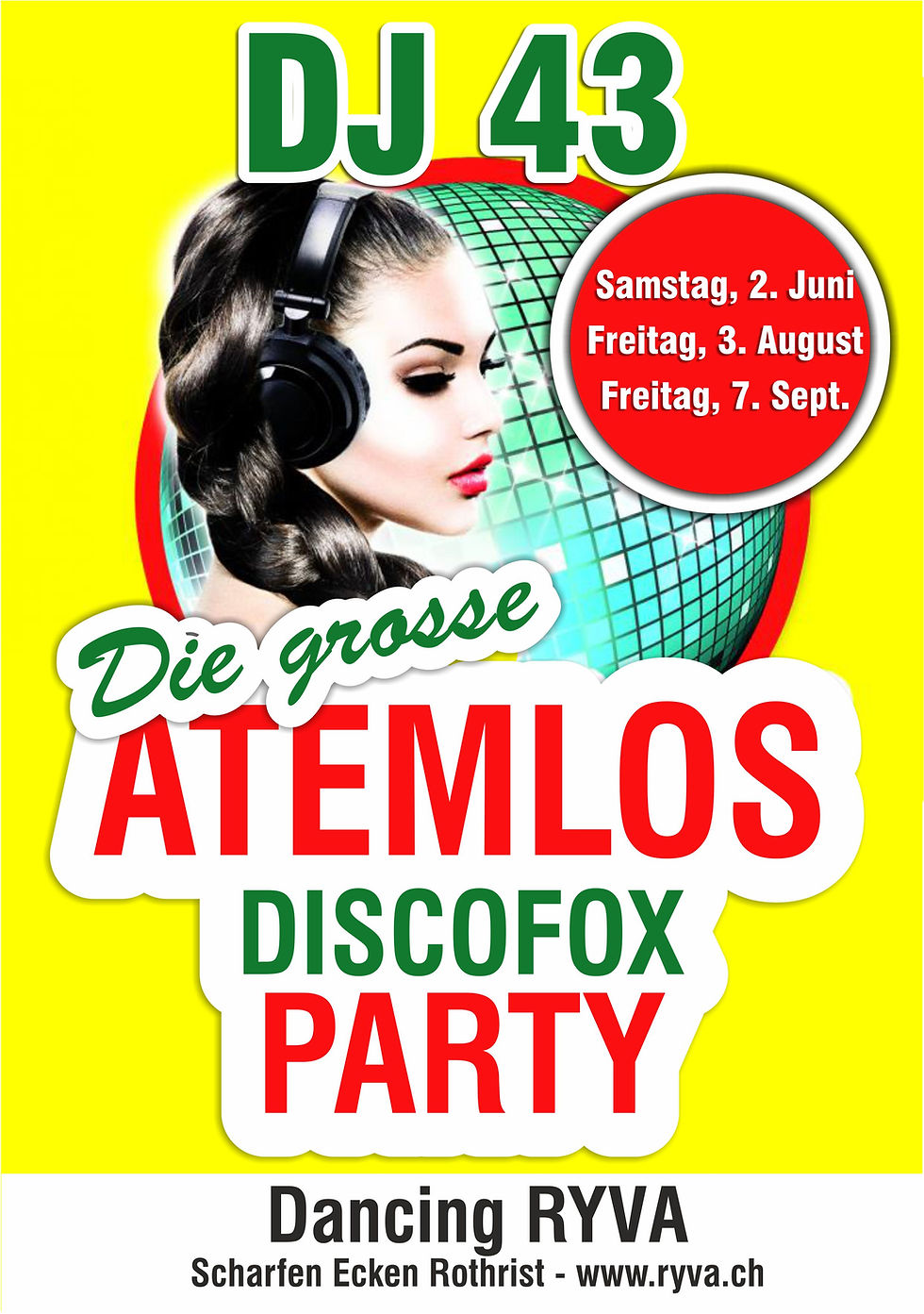 Atemlos - die Discofox Tanzparty mit DJ 43 