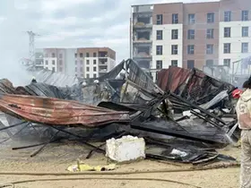 Arnavutköy’de şantiye konteynerlarında yangın: İşçiler son anda kurtuldu