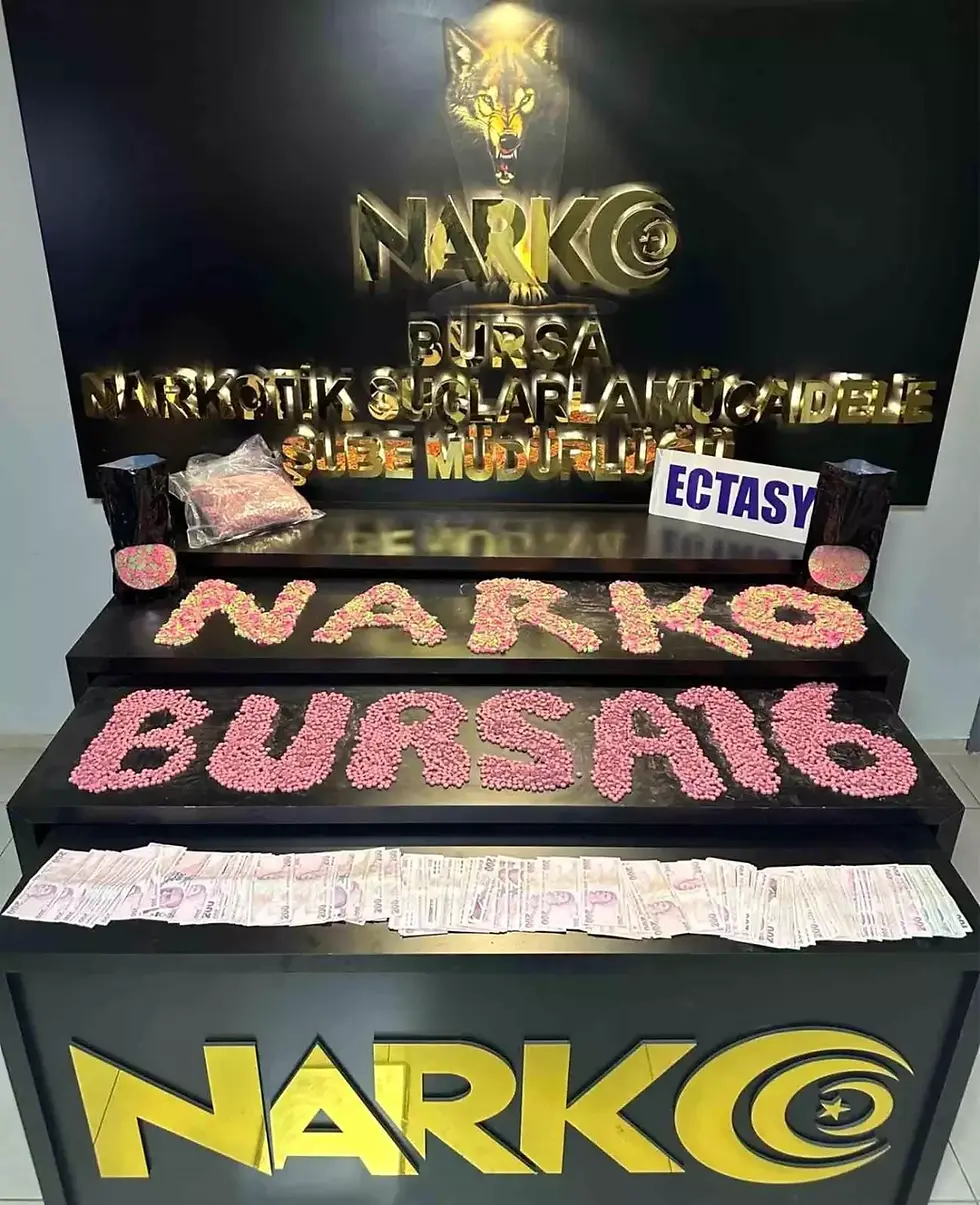 Bursa’da uyuşturucu operasyonu: 20 bin ecstasy hap ele geçirildi