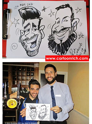 Wedding Caricaturist Stafford Midlands Manchester London