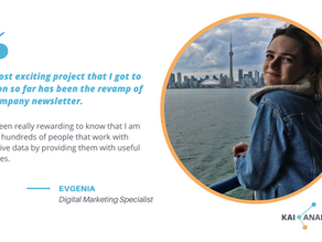 Meet Evgenia, the Digital Marketing Specialist at Kai Analytics