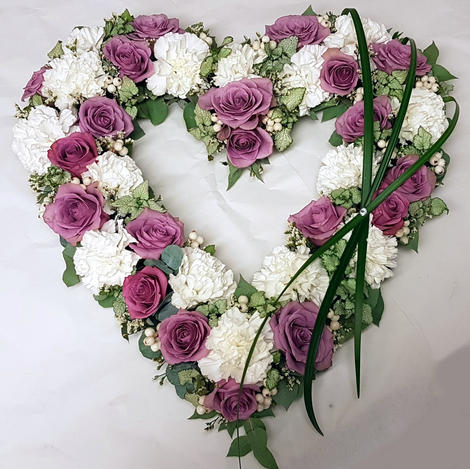 Åpen hjerte rosa