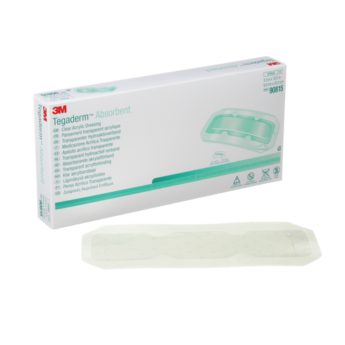 3M™ Tegaderm™ Absorbent Clear Acrylic Dressing 90815, Rectangle, 3 1/2