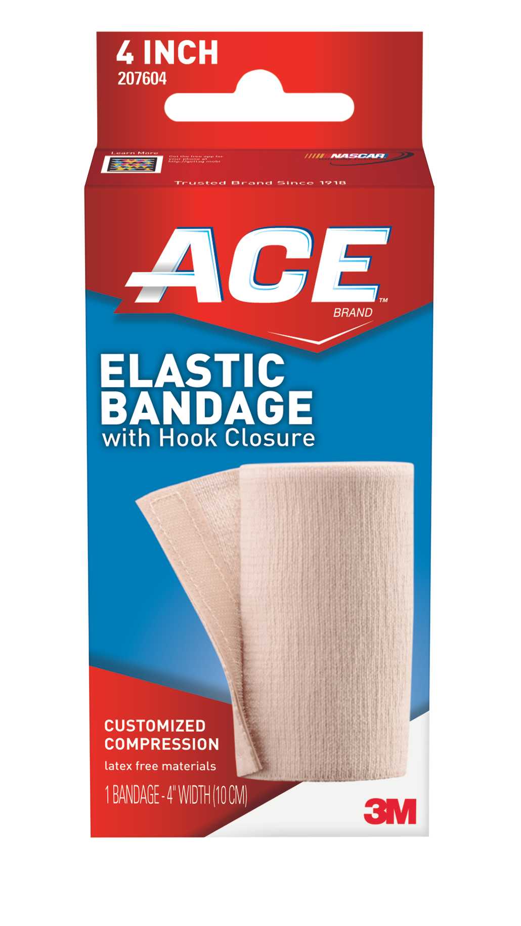 ACE™ Elastic Bandage w/hook closure 207604, 4 in