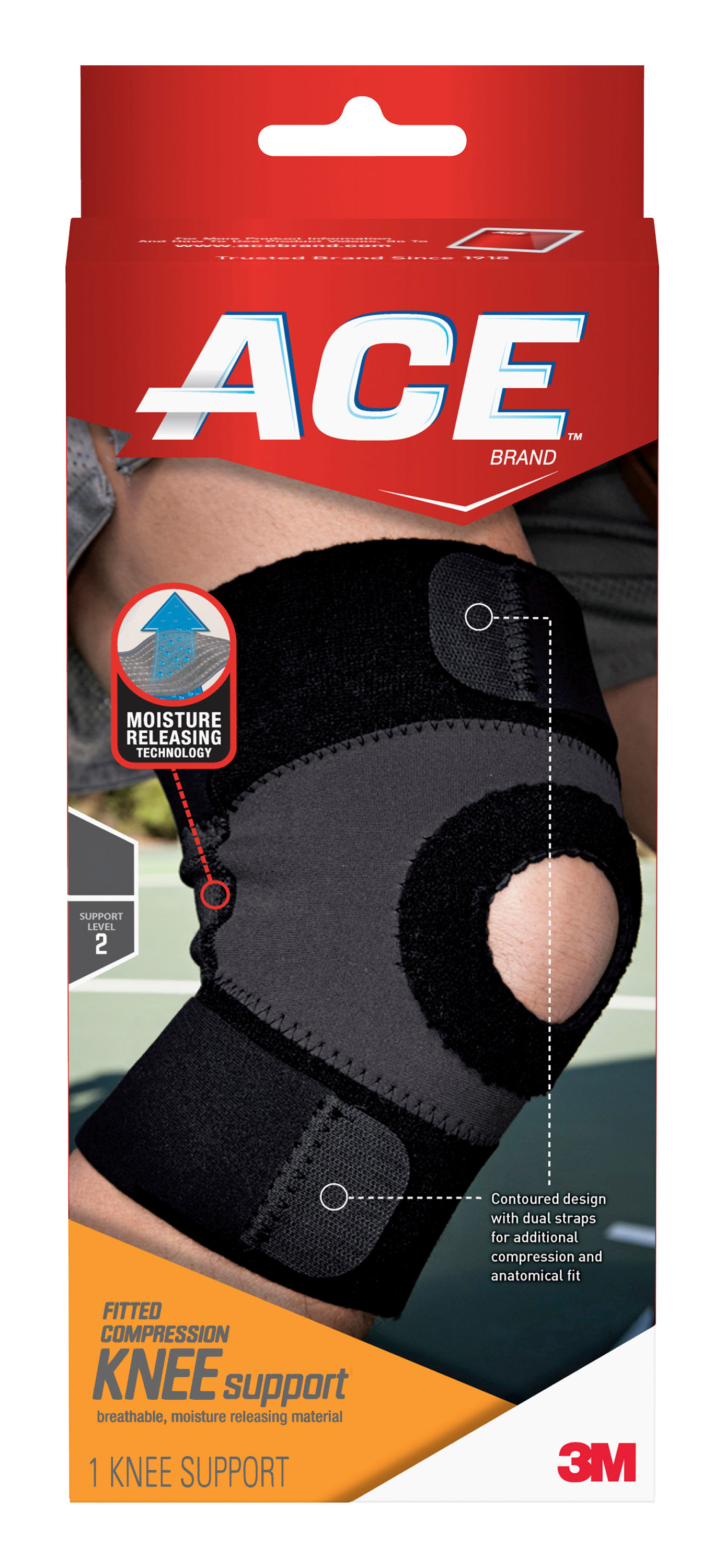 ACE™ Moisture Control Knee Support 209603, L