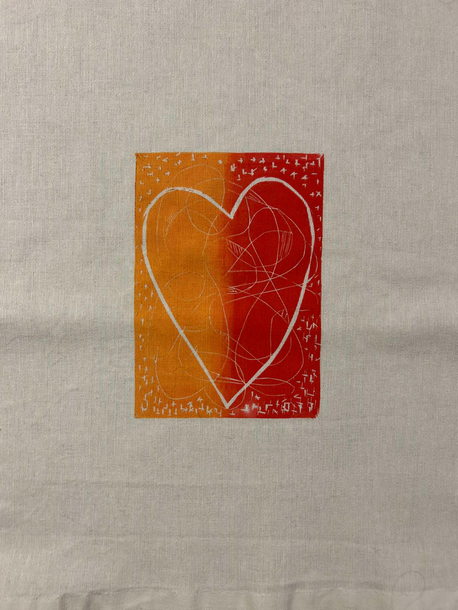 srdce - autorský linoryt