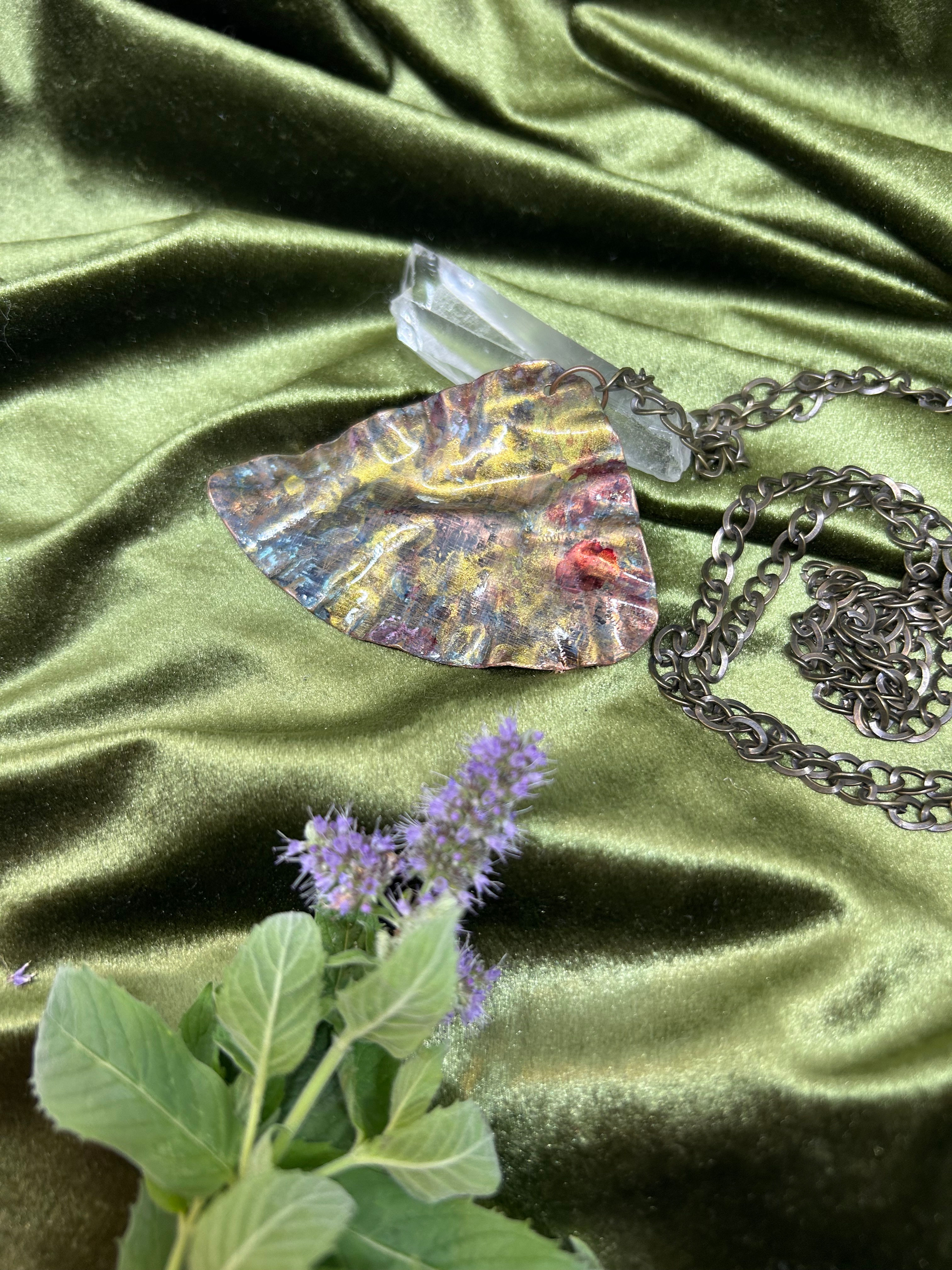 autorský NÁHRDELNÍK z medi