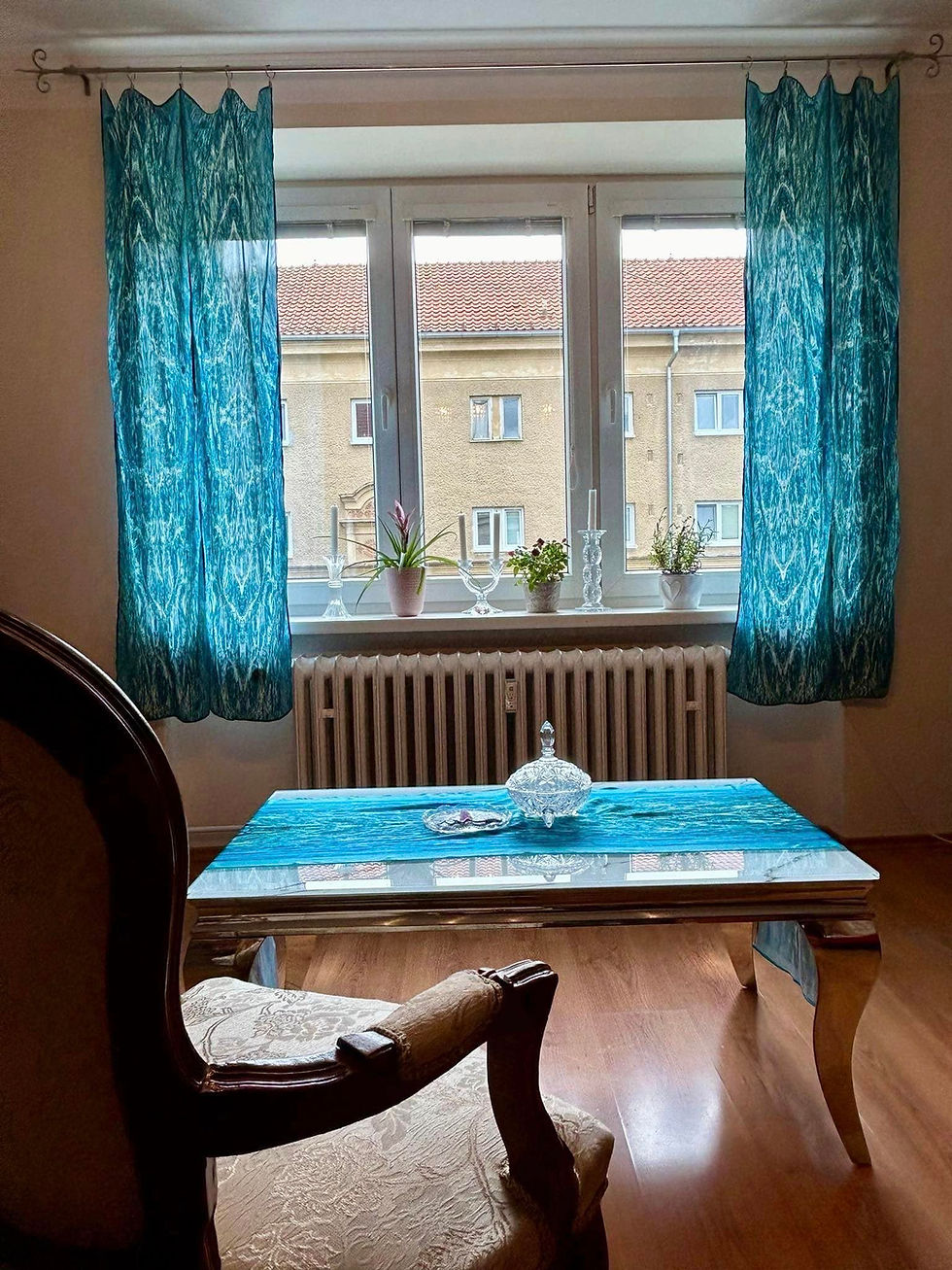 Miniatúra: AUTORSKÉ šperky pre interiér - závesy, živel voda