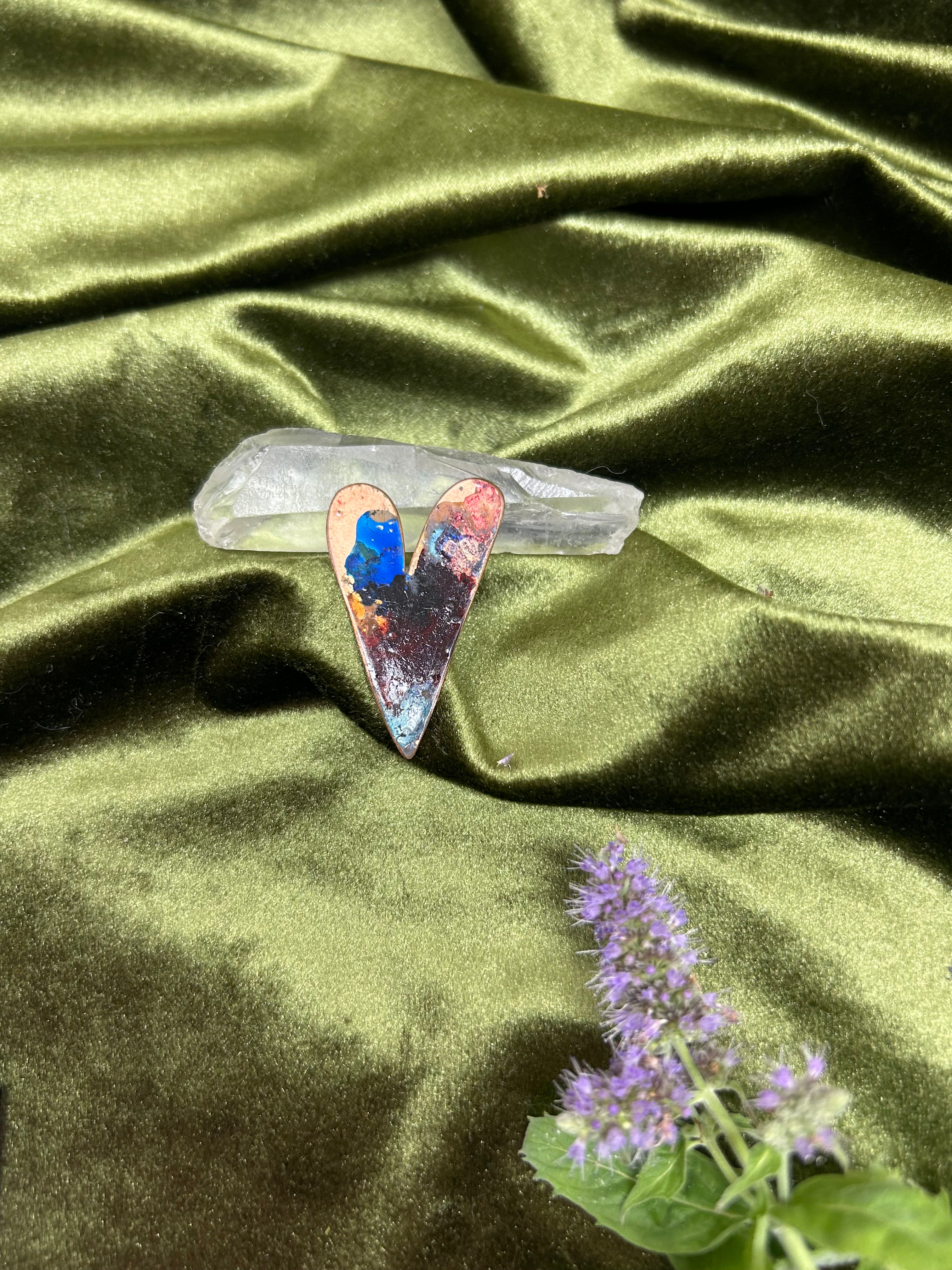 autorská BROŠŇA  z medi