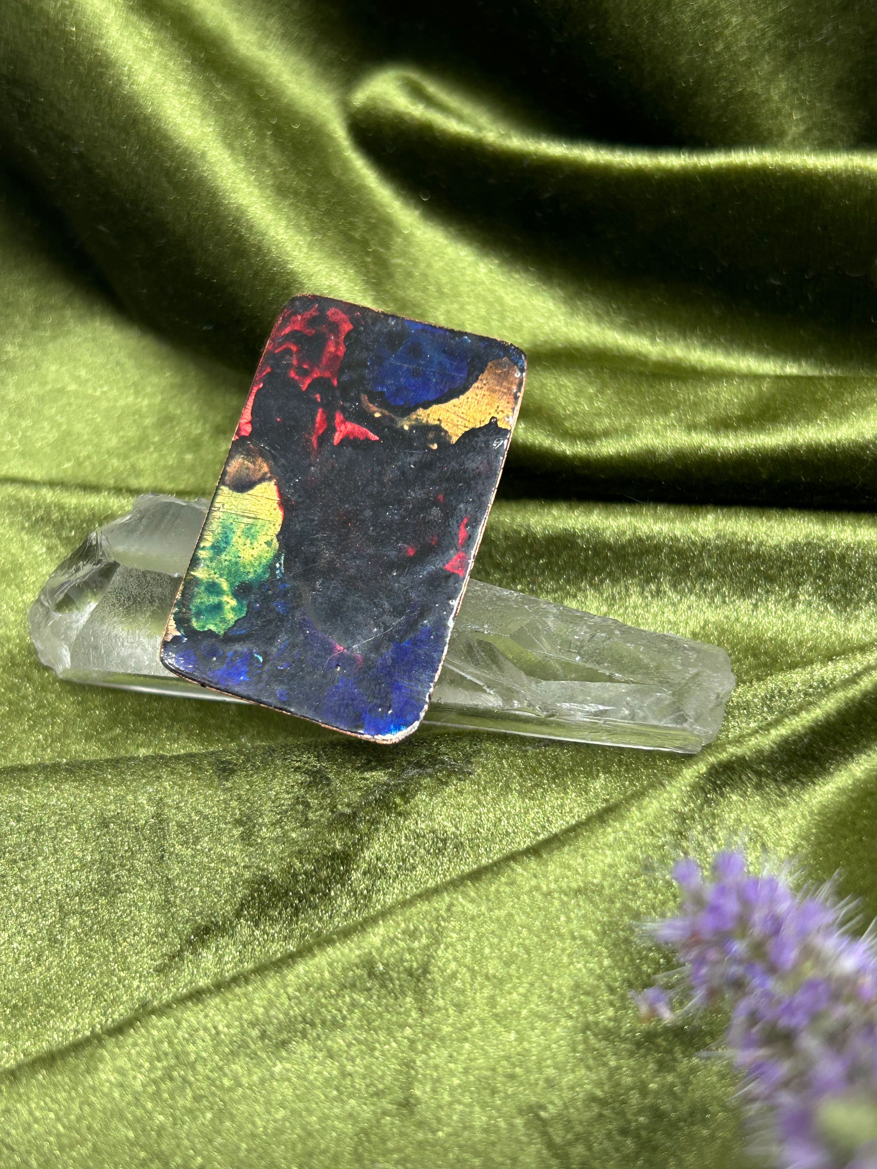 autorský PRSTEŇ  z medi