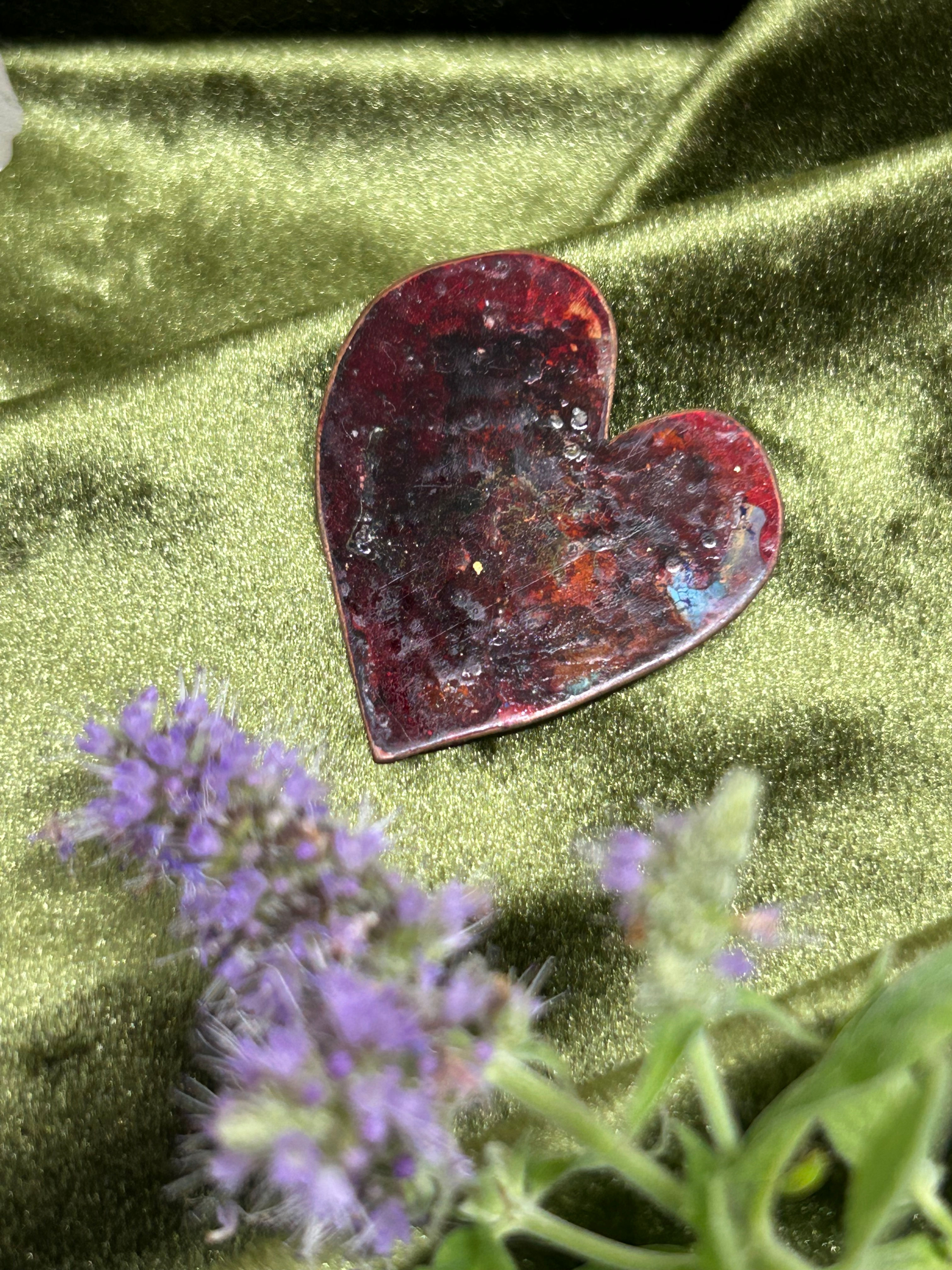 autorská BROŠŇA  z medi