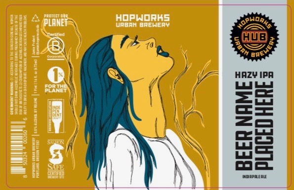 Beer Label Mockup for Monthly Beer Release Campaign