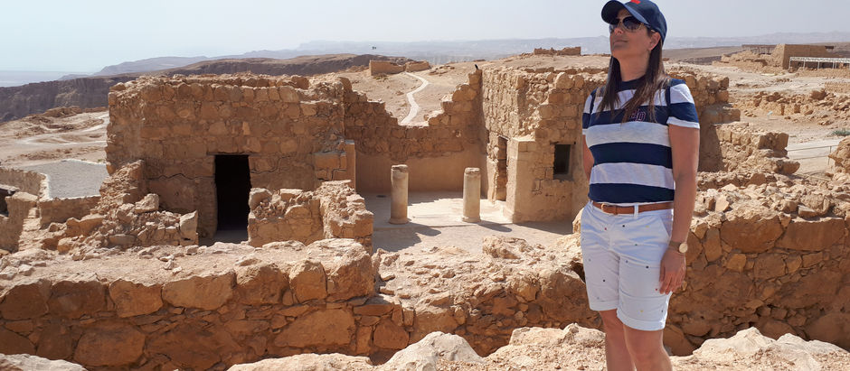 De paso por Masada, el último bastión judÃo en las cercanÃas del Mar Muerto.