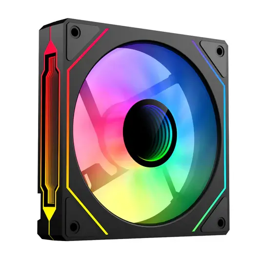 Black normal fan view