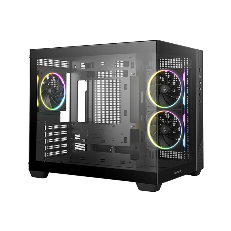 DeepCool CG330 Micro-ATX Gaming Case (No Fans Included) - Black