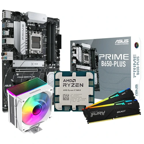 AMD RYZEN 5 7600X , ASUS B650 PLUS, FURY 16GB 5600MHZ, SIGMA 550