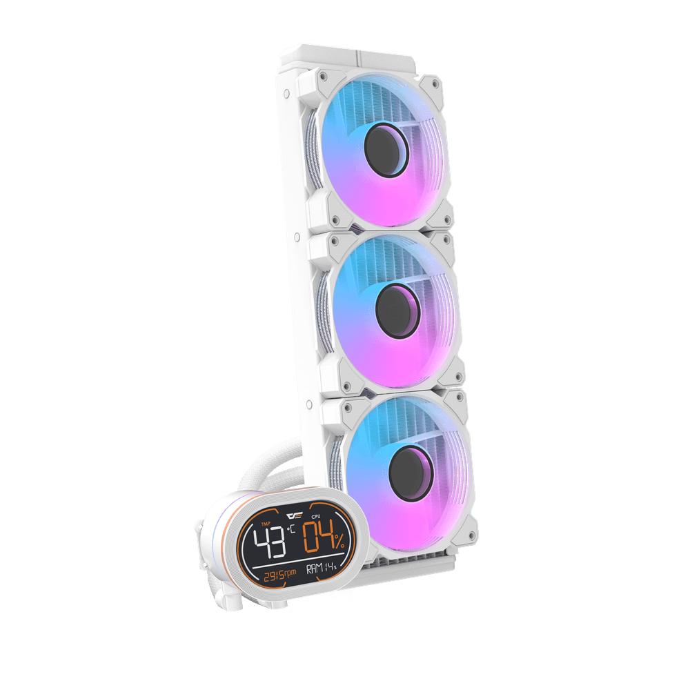 DARKFLASH DH360D Liquid CPU Cooler (White)