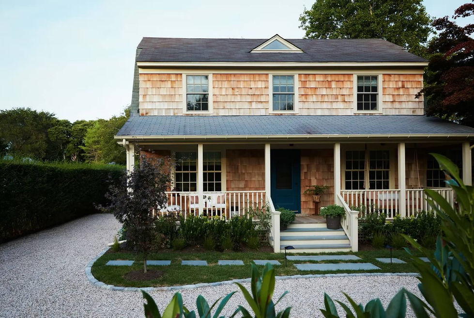 wooden shingled beach house