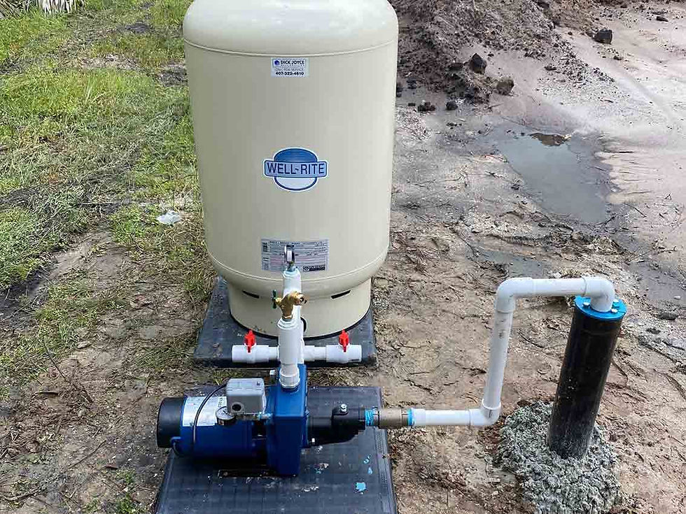 well in customers yard