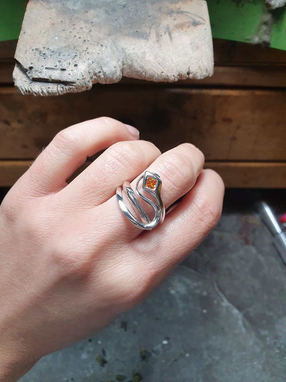 Thumbnail: Anello Ophidia 1 con citrino