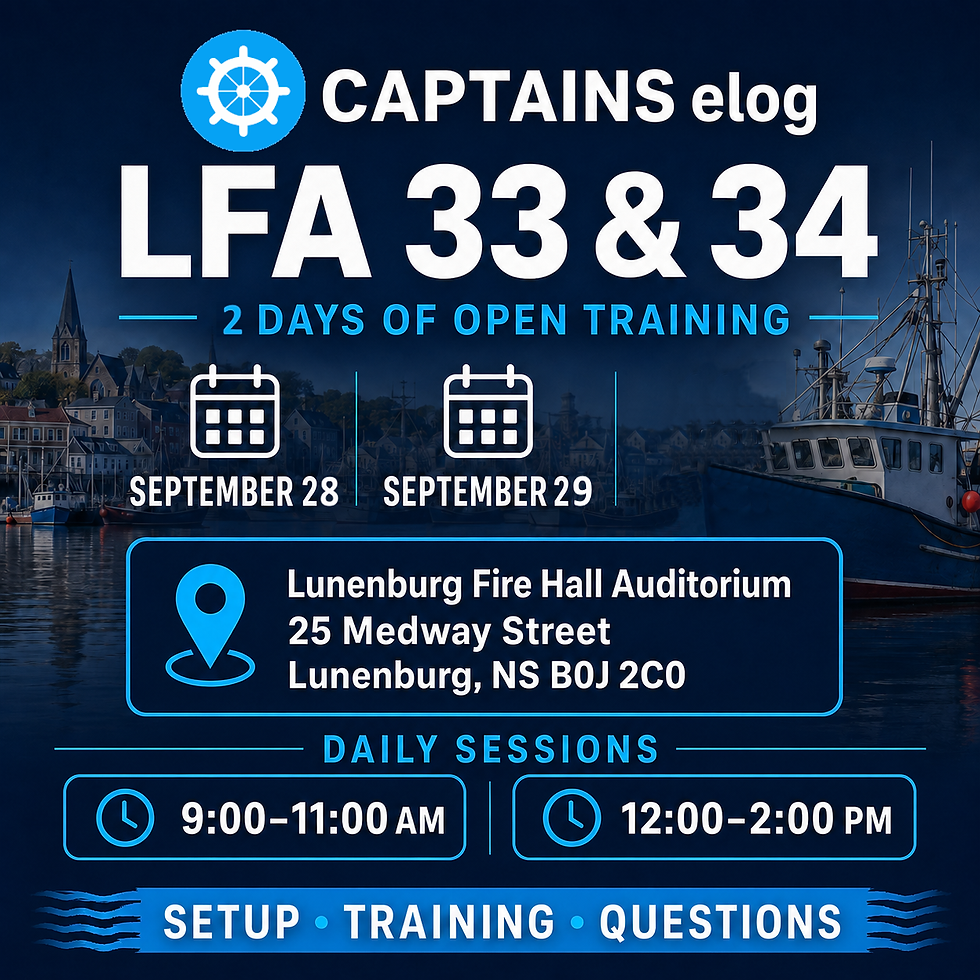 Captains eLog Training - LFA 33 & 34