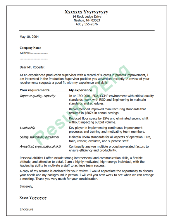 B1: Cover Letter (Eng)