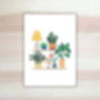 Kaart Ik denk aan je Lesja illustraties Breda