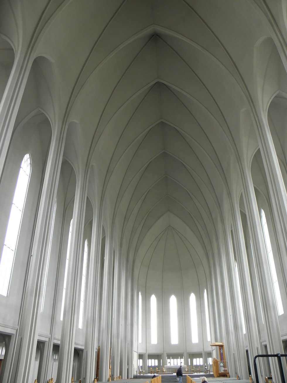 Eglise Hallgerimskairkja - intérieur
