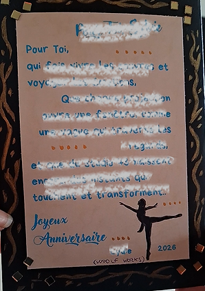 dos de la création, espace texte