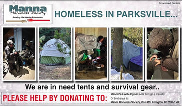 Tents and Survival Gear Needed