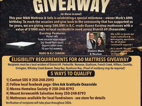 An Unbelievable Gift from M&N Mattress & Sofa Gallery to the Community