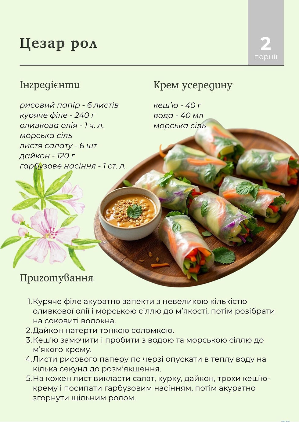 Миниатюра: Сезонна нутритивна пiдримка - Весняний протокол