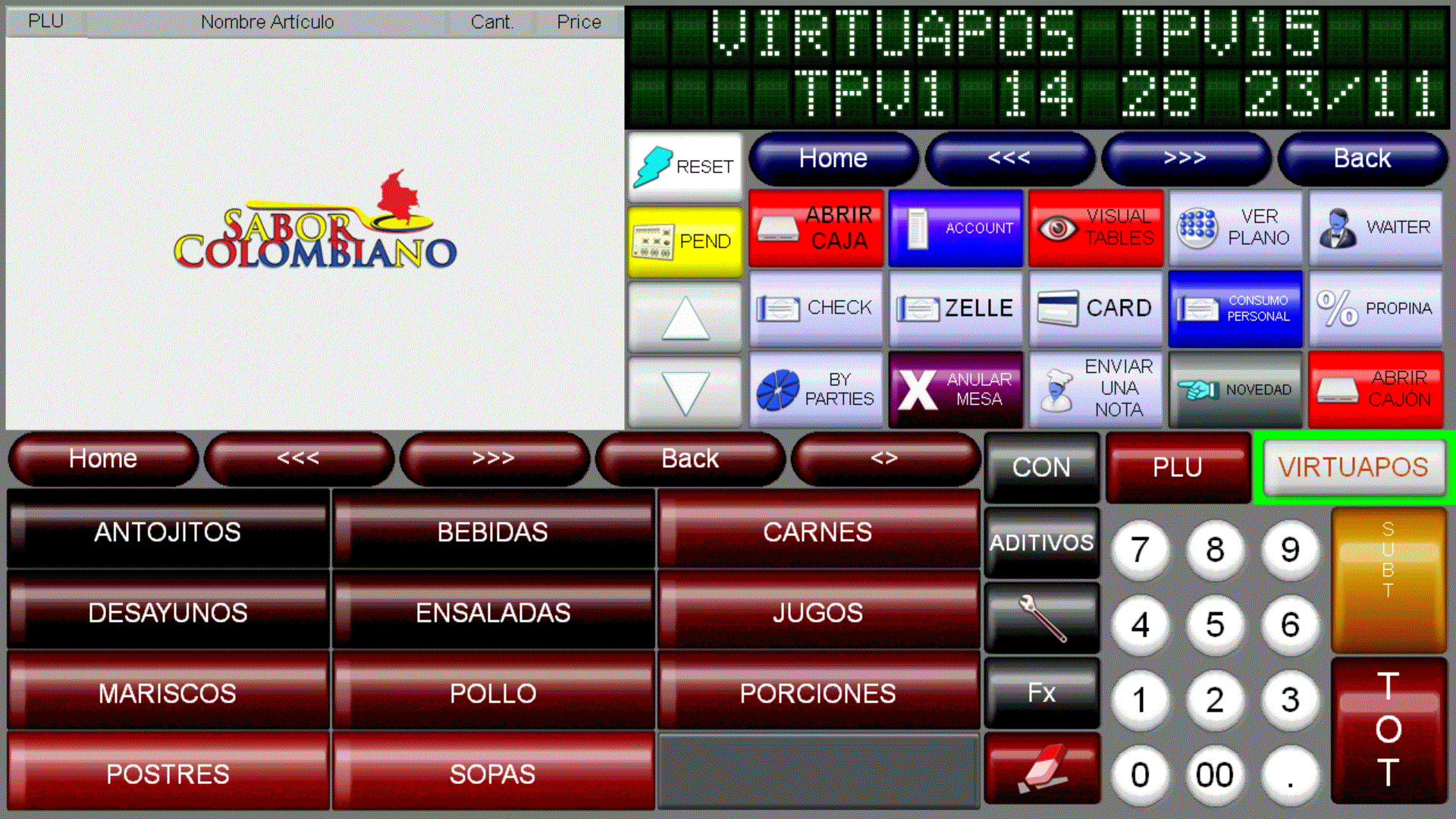 Botonera 3d tactil para POS