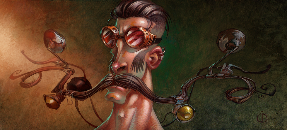 Handlebar Stache