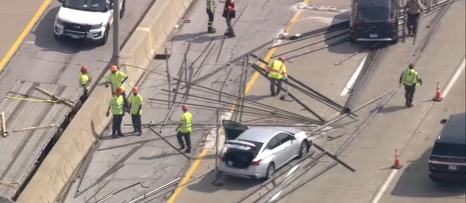 “Final Destination Vibes in Lisle After Truck’s Pipe Spill Blocks Highway”