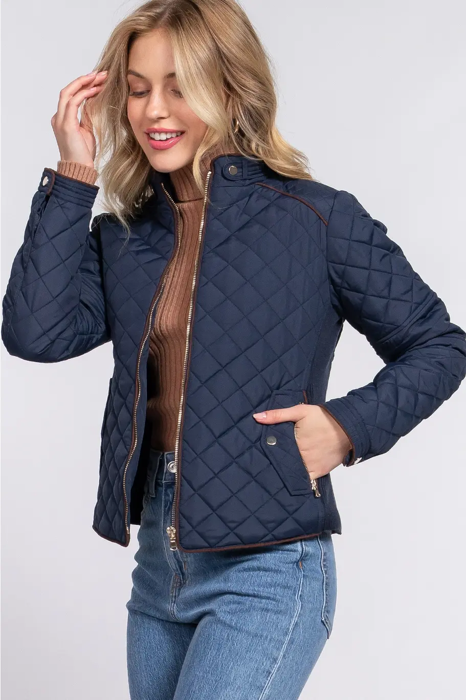 Thumbnail: Quilted Riding Jacket (3 colors)