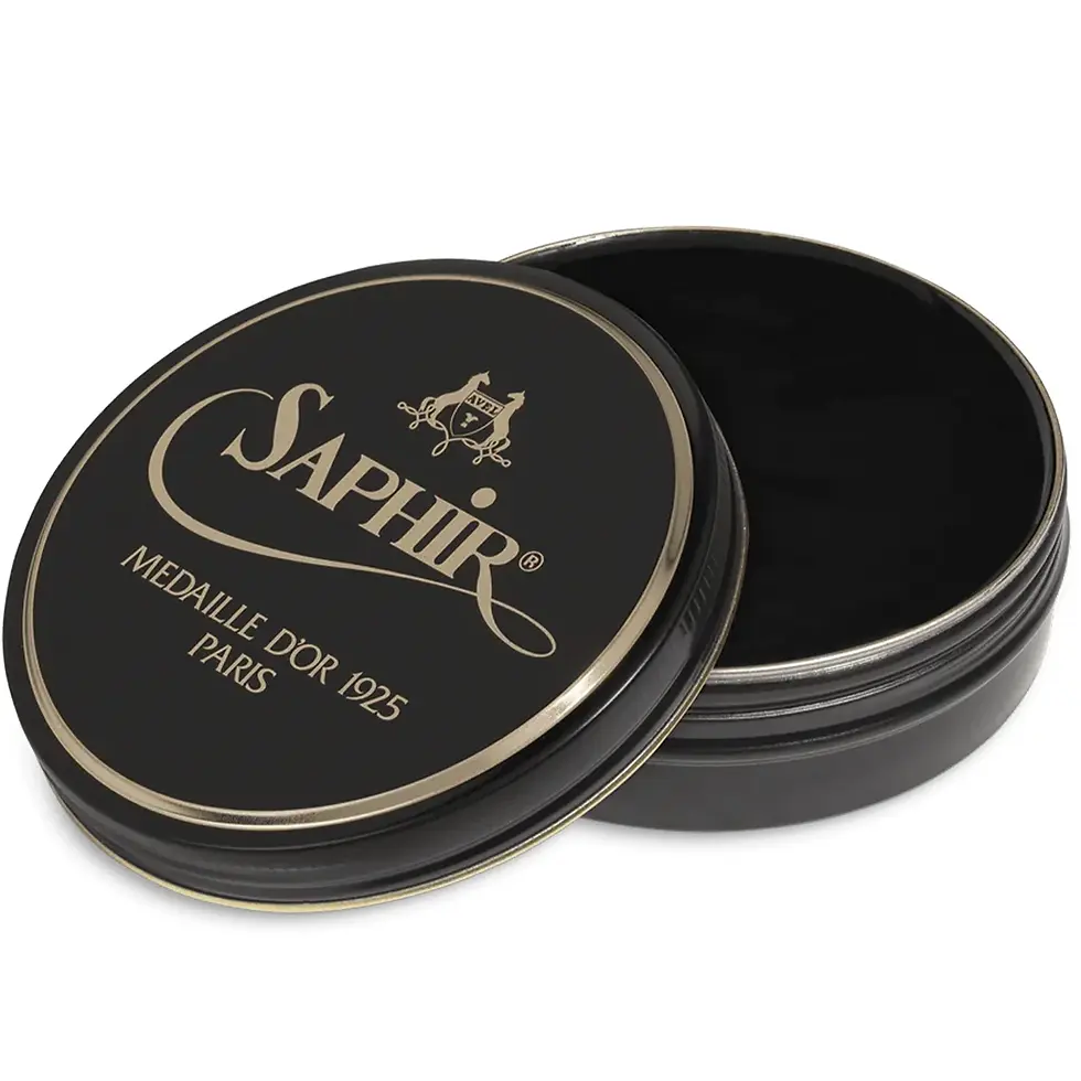 Thumbnail: Saphir Pate de Luxe Wax Shoe Polish 50 ml (multiple colors)