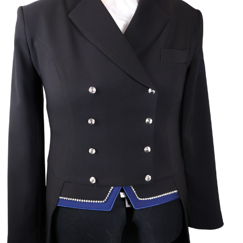 Thumbnail: Lotus Romeo Ladies Tail Coat, Black/Navy (EU 44/US 12 )