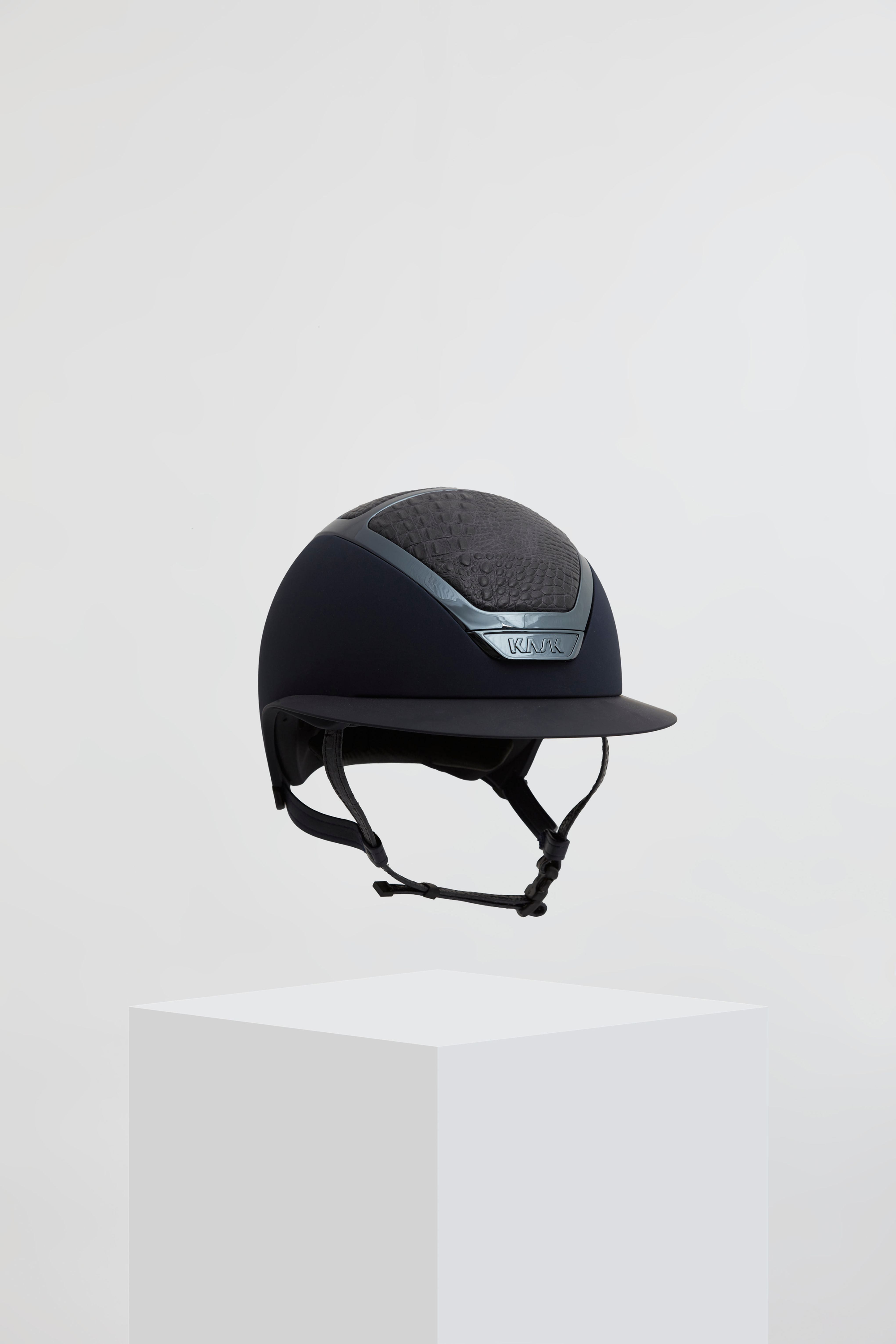 Kask Starlady Chrome (Navy) with custom Kingsley "Alligator" Leather