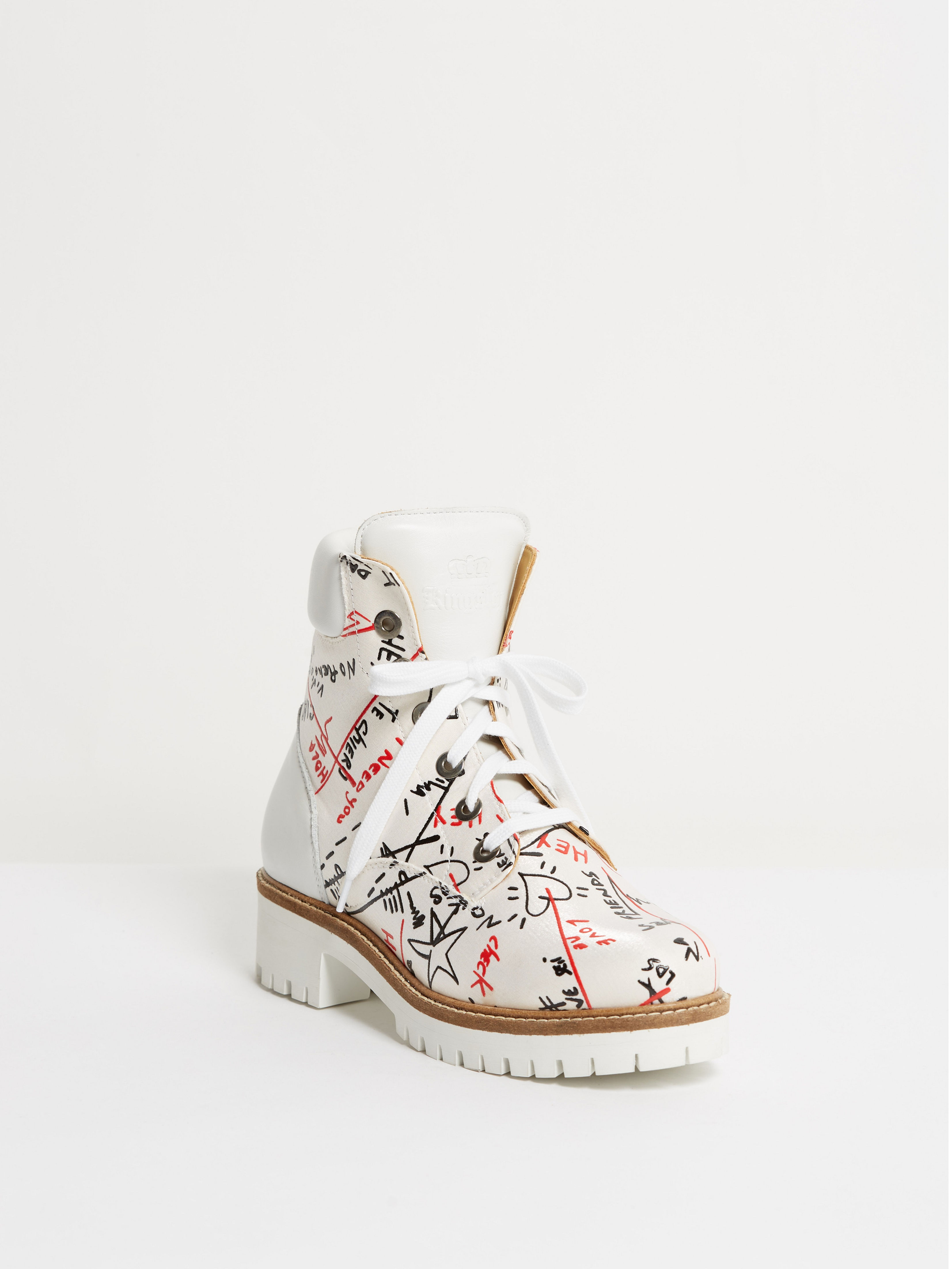 Kingsley Regina Biker Boot, Graphic champagne