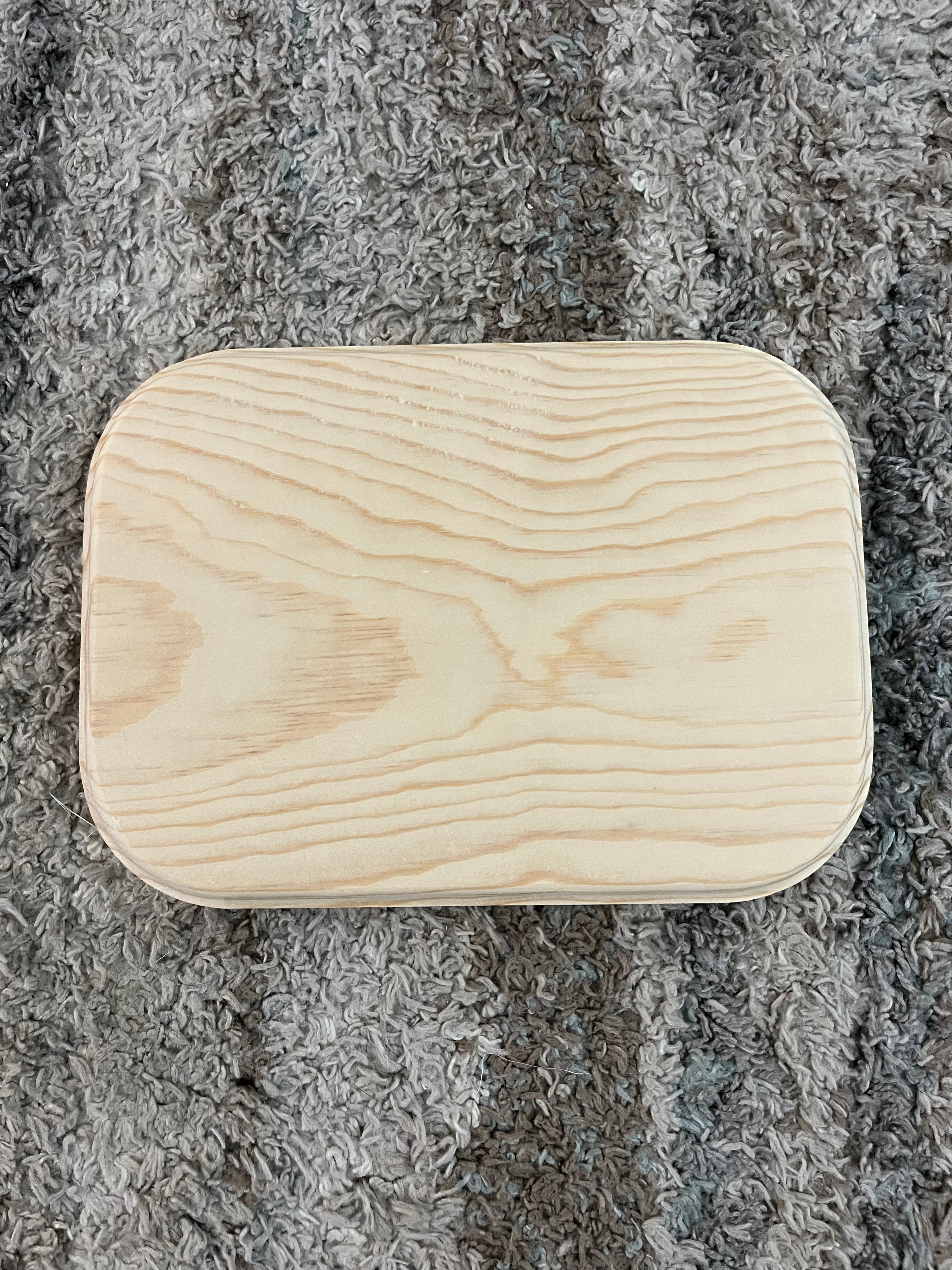 7.25" Pine Wood Plaques with rounded corners 7.25" x 8-20” wide 3/4in thick