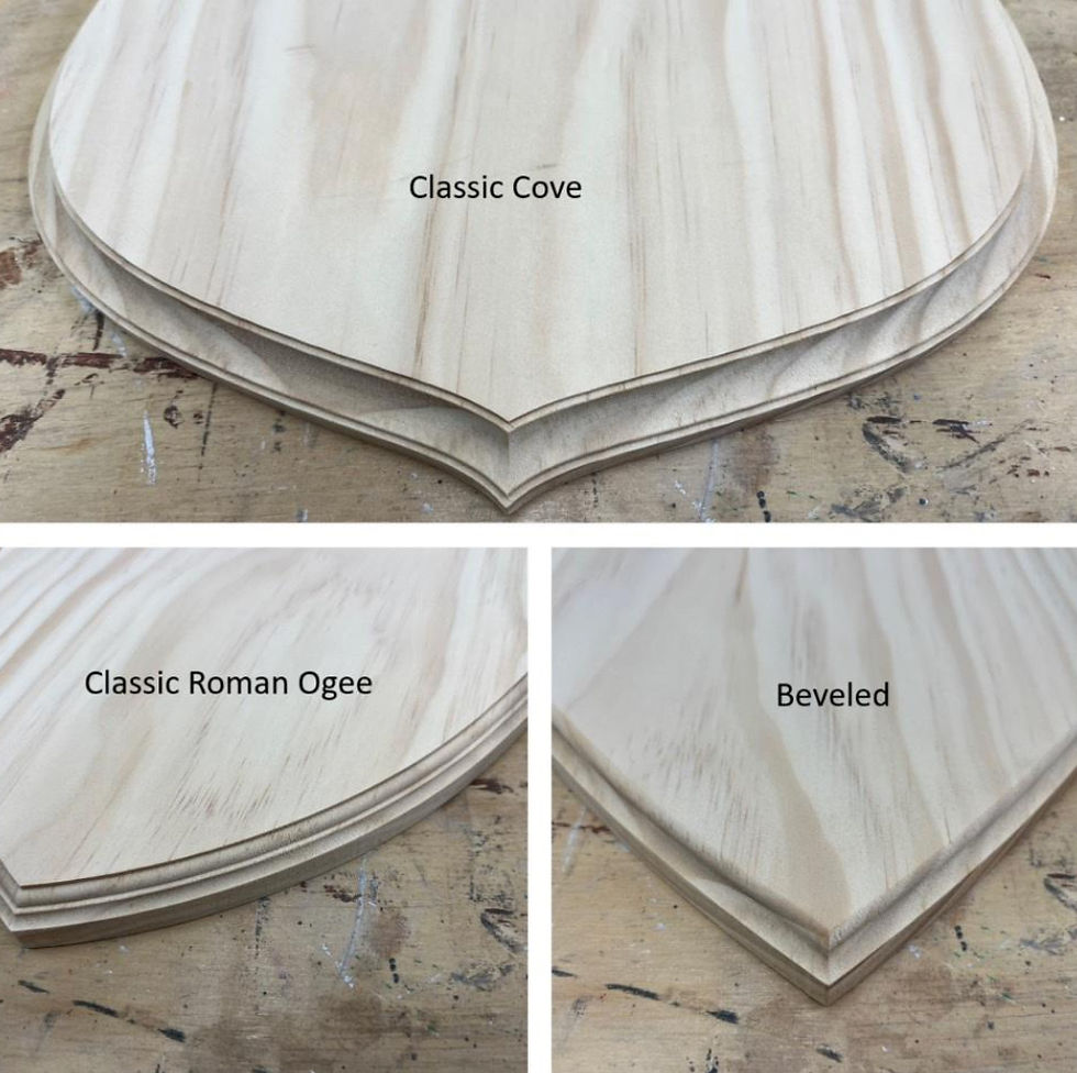 Thumbnail: Decorative Wood Shield Plaques